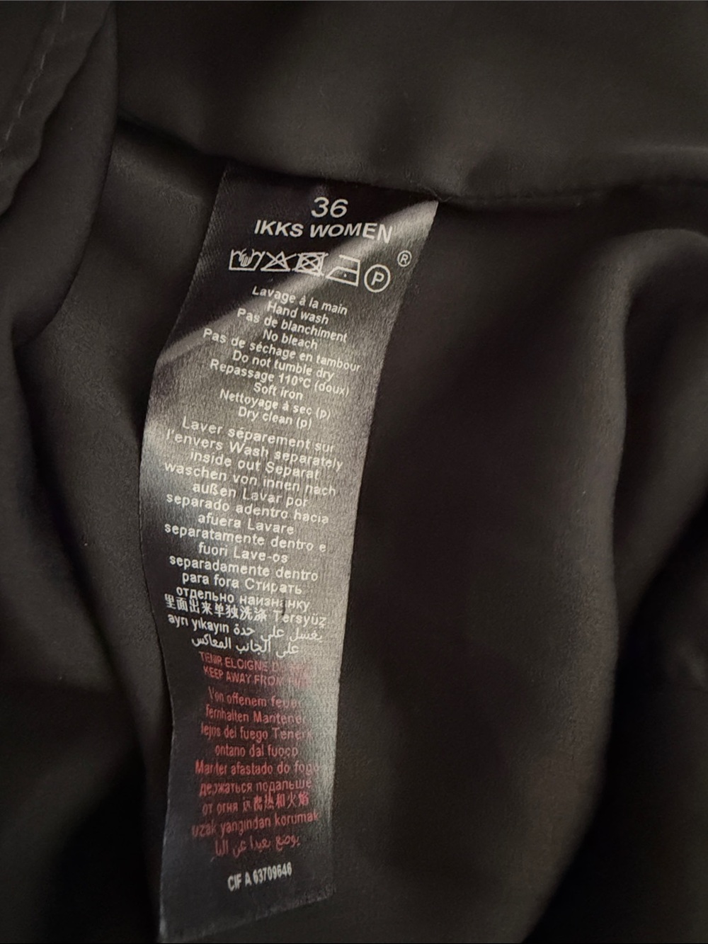 Ikks Black Graphic Print Short Dress - Picture 5 of 6